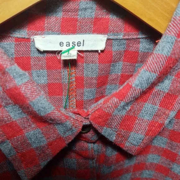 Size- free size, easel yarn dyed check cotton shirt for women - Picture 12 of 12